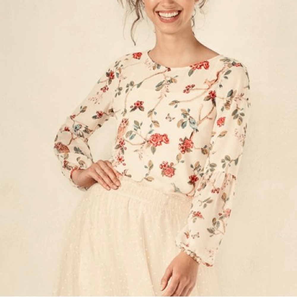 Disney Floral Multi Colored Top
